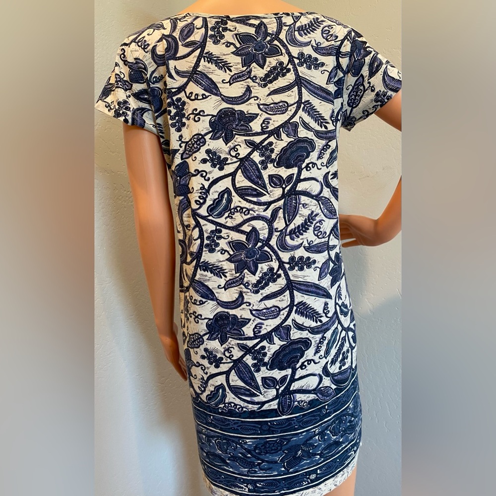 Lucky Brand Navy and Cream Floral Dress - Picture 3 of 7